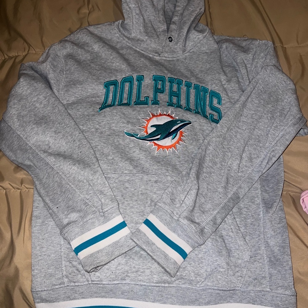 NFL Gray Dolphins Team Apparel Hoodie